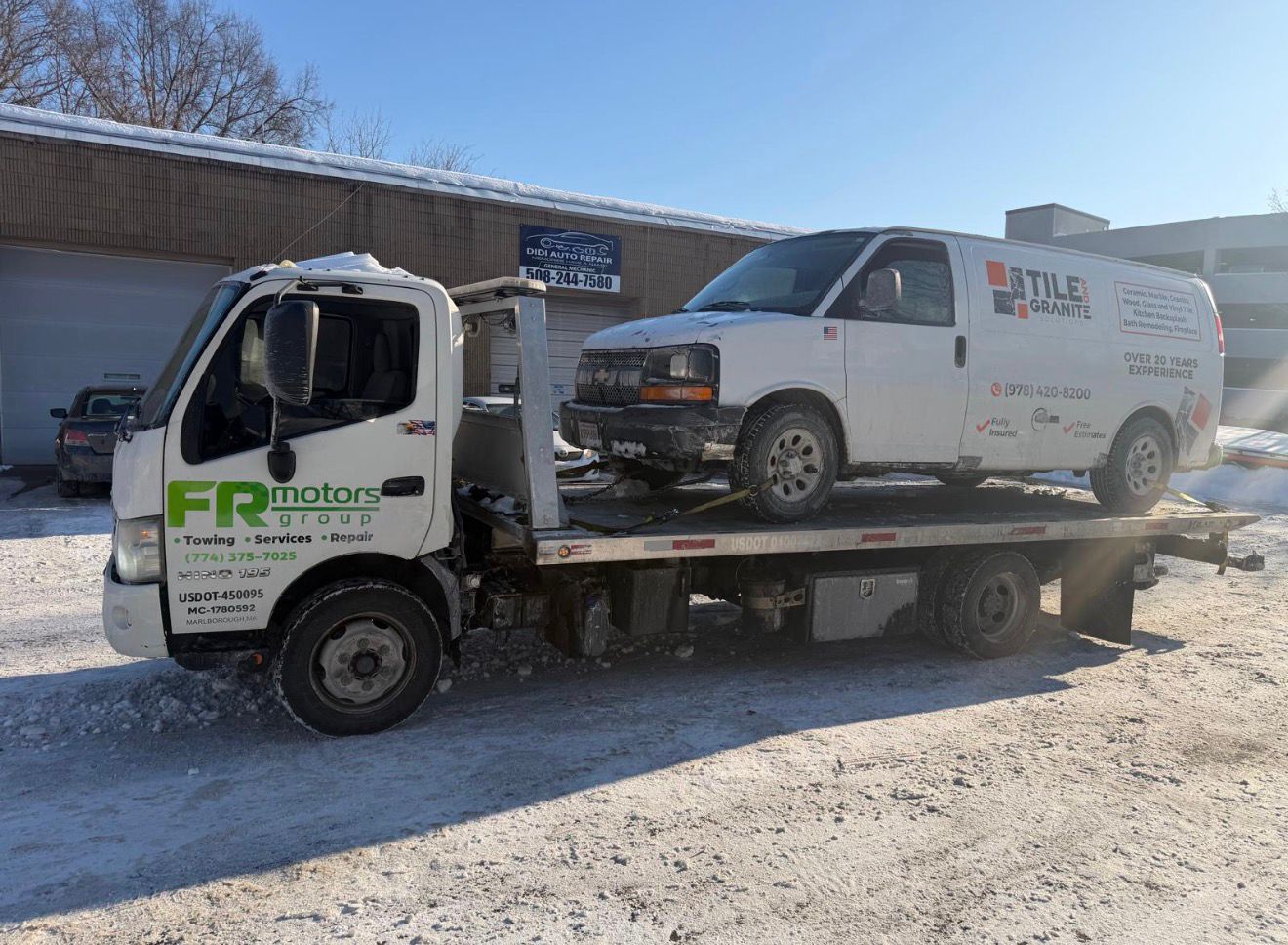 FR Towing van towing service